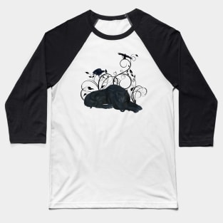 Awesome black wolf Baseball T-Shirt